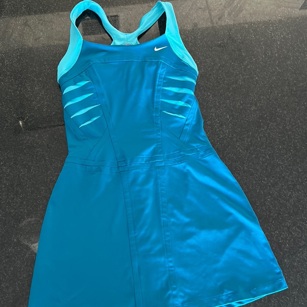 Nike Drifit Blue Tennis Dress Small